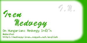 iren medvegy business card